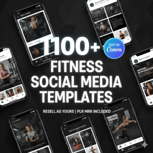 1100+ Fitness Instagram Templates Bundle
