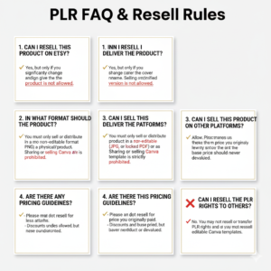 Fitness Checklist Printable with PLR Resell Rights